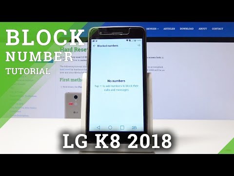 How to Block Number in LG K8 2018 - Create Blacklist