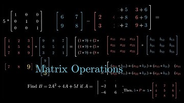 Matrix Operations