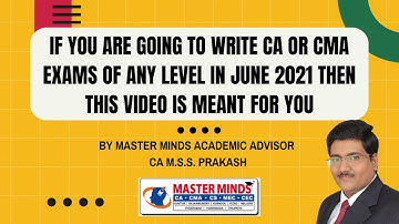 If you are going to write CA or CMA exams of any level then this video is meant for you