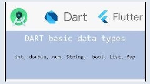 Data Types in Dart | Dart Tutorial for Flutter in Hindi | Integer, Double, String and Boolean| Hindi