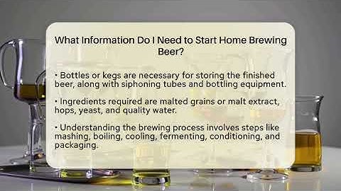 What Information Do I Need to Start Home Brewing Beer? | The Pint Guy