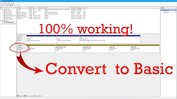 Easy way to convert a dynamic disk Partition to a basic Partition(100% Working)
