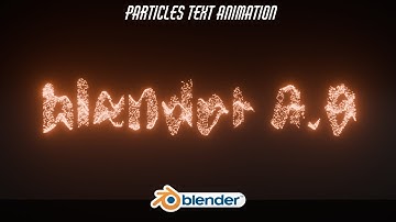 Making a Particles Text Animation | Blender 4.5