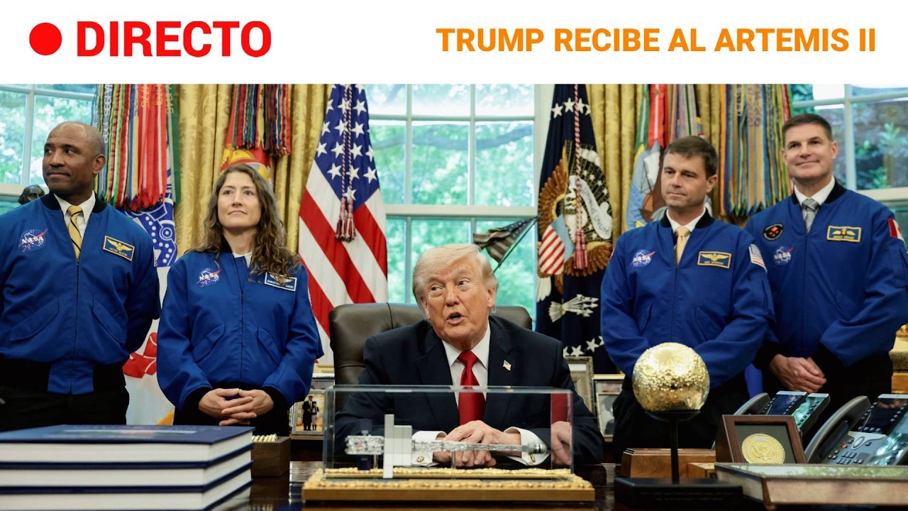 DIRECTO | Donald TRUMP recibe en la CASA BLANCA a los ASTRONAUTAS del ...