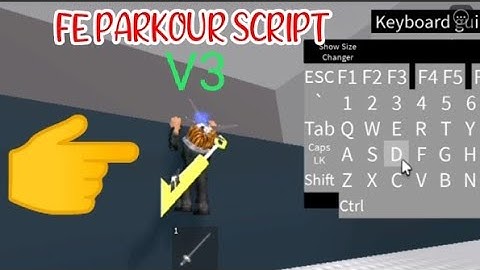 ROBLOX FE PARKOUR V3 SCRIPT using FLUXUS EXECUTOR played at Fencing - script link on pinned comments