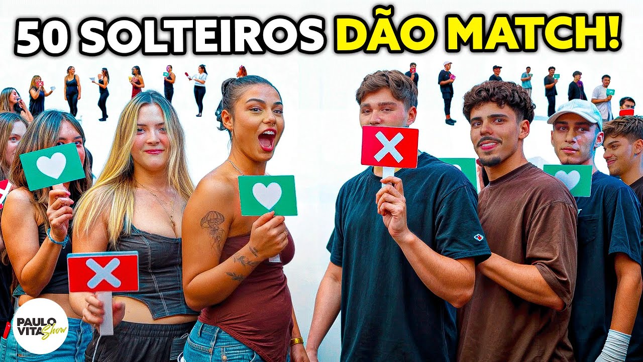 50 PESSOAS DANDO MATCH NA VIDA REAL | EP. 02