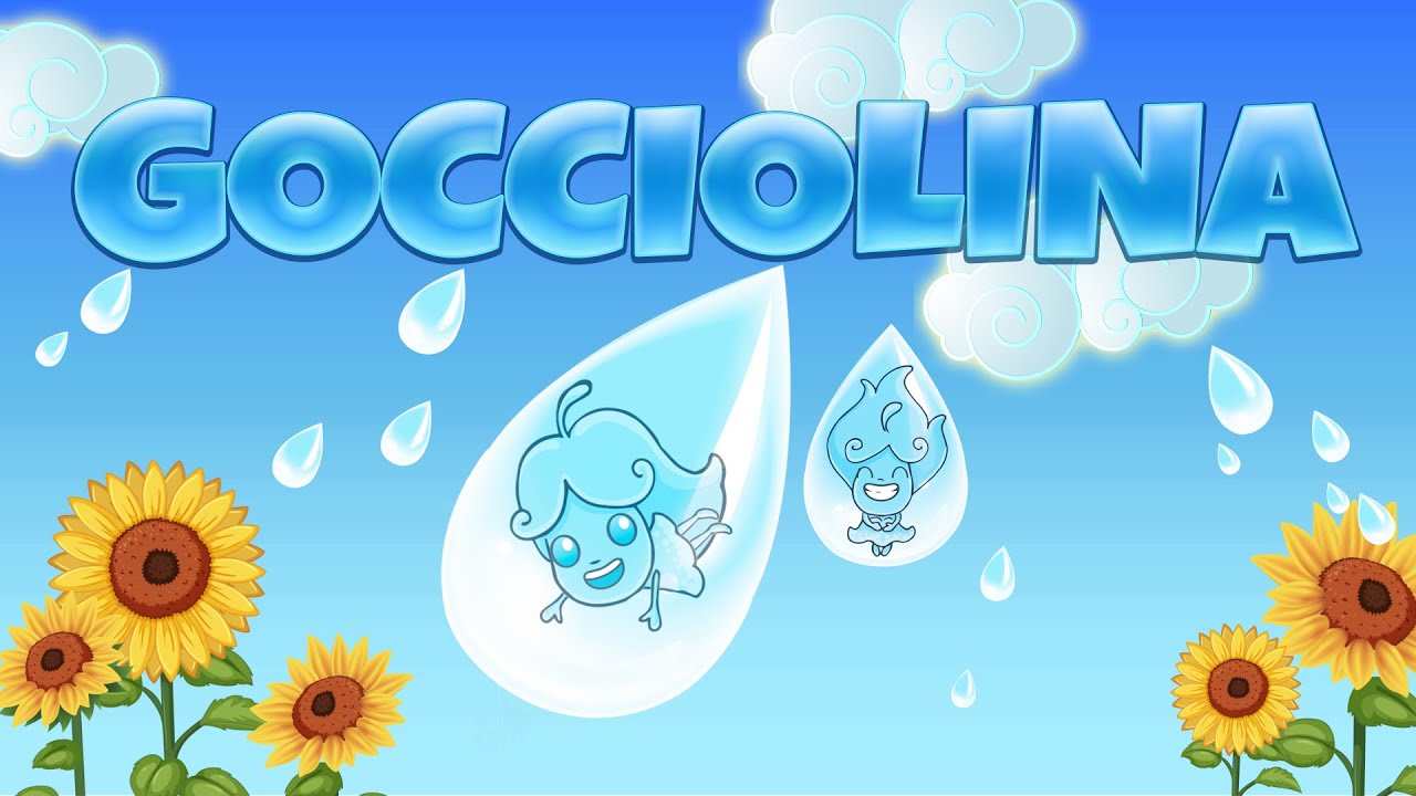 GOCCIOLINA -  il ciclo dell'acqua - canzoni istruttive per bambini e bimbi piccoli - bambinicanzoni
