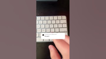Pressing the P key on a 2021 Blue Apple Magic Keyboard #shorts #keyboard #click