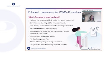 EMA public stakeholder meeting COVID 19 - Transparency, engagement and communication