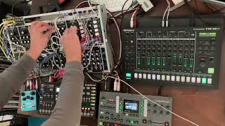 Jam Session with Modular, TR8S, Octatrack, Analog Four