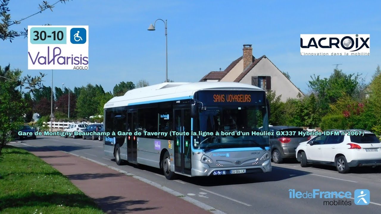[Ligne 30-10 LACROIX] GX337 Hybride IDFM n°1067 - Gare de Montigny Beauchamp à Gare de Taverny