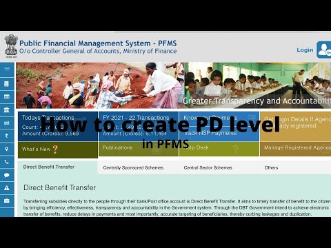 How to crreate PD level in PFMS
