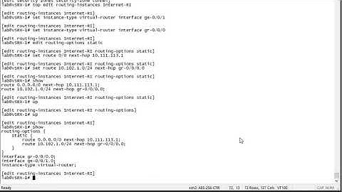 GRE Tunnels with Routing Instances