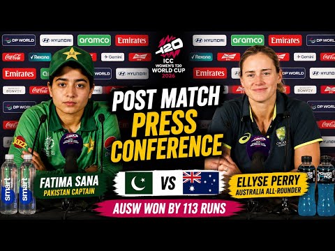 Fatima Sana and Ellyse Perry post match press conference - PAKW vs AUSW, ICC T20 World Cup 2026