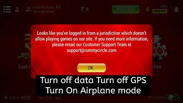 HOW TO PROBLEM FIX JURISDICTION STATES RUMMY CIRCLE APP: GANGADHAR CHINTALA
