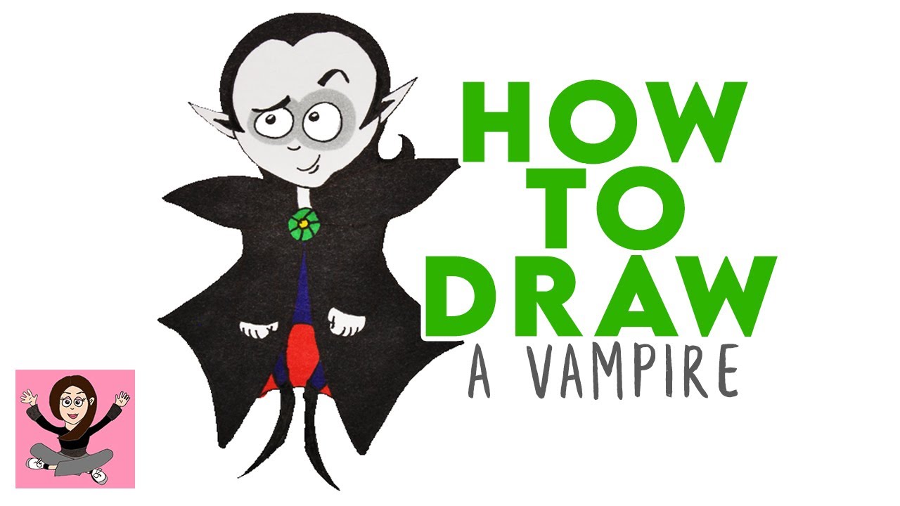 Cartoon Vampire Drawing - How To Draw A Cartoon Vampire Step By Step