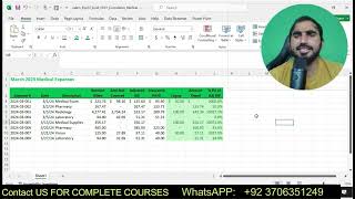 Exp22_Excel_Ch01_Cumulative_Medical | Excel Chapter 1 Cumulative - Medical Expenses | Excel_Ch01