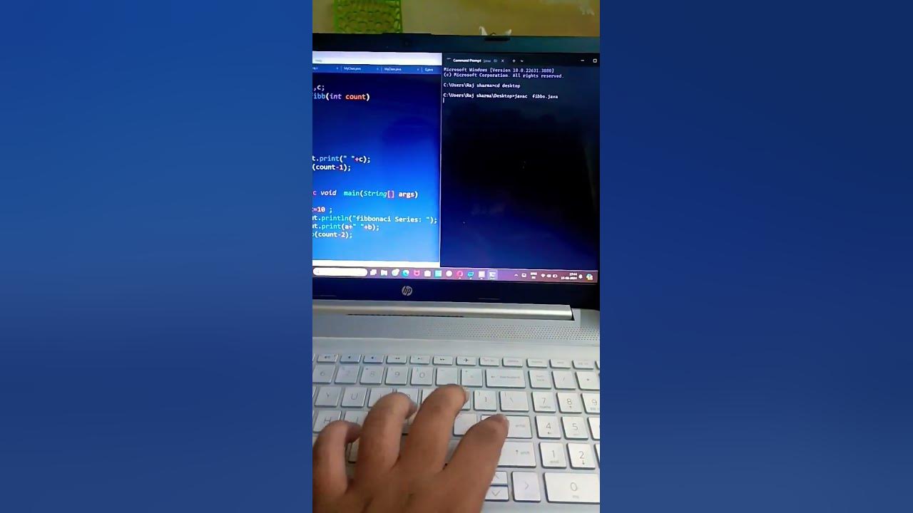 Fibonacci series using recursion - YouTube