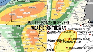 Severe storms to impact the country to start the week! Watching a risk for all hazards. Latest info!