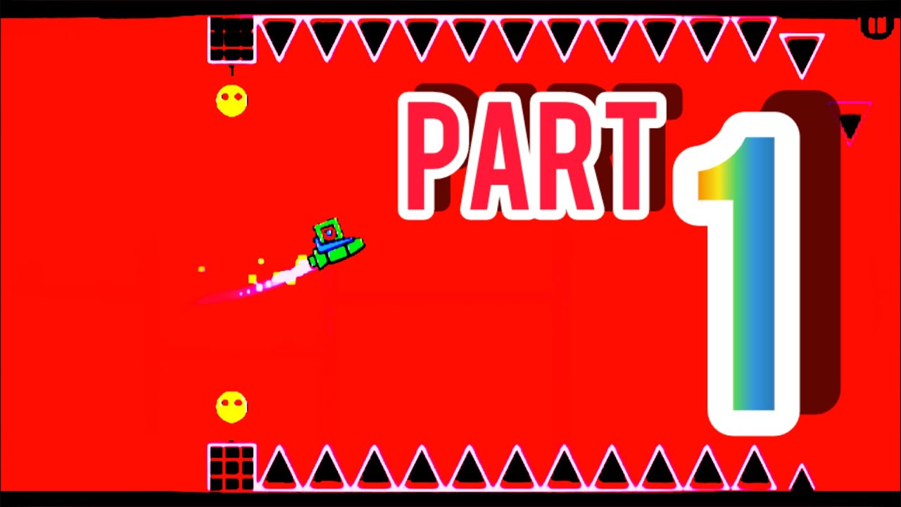 Geometry dash part 1 walkthrough,IPhone gameplay - YouTube