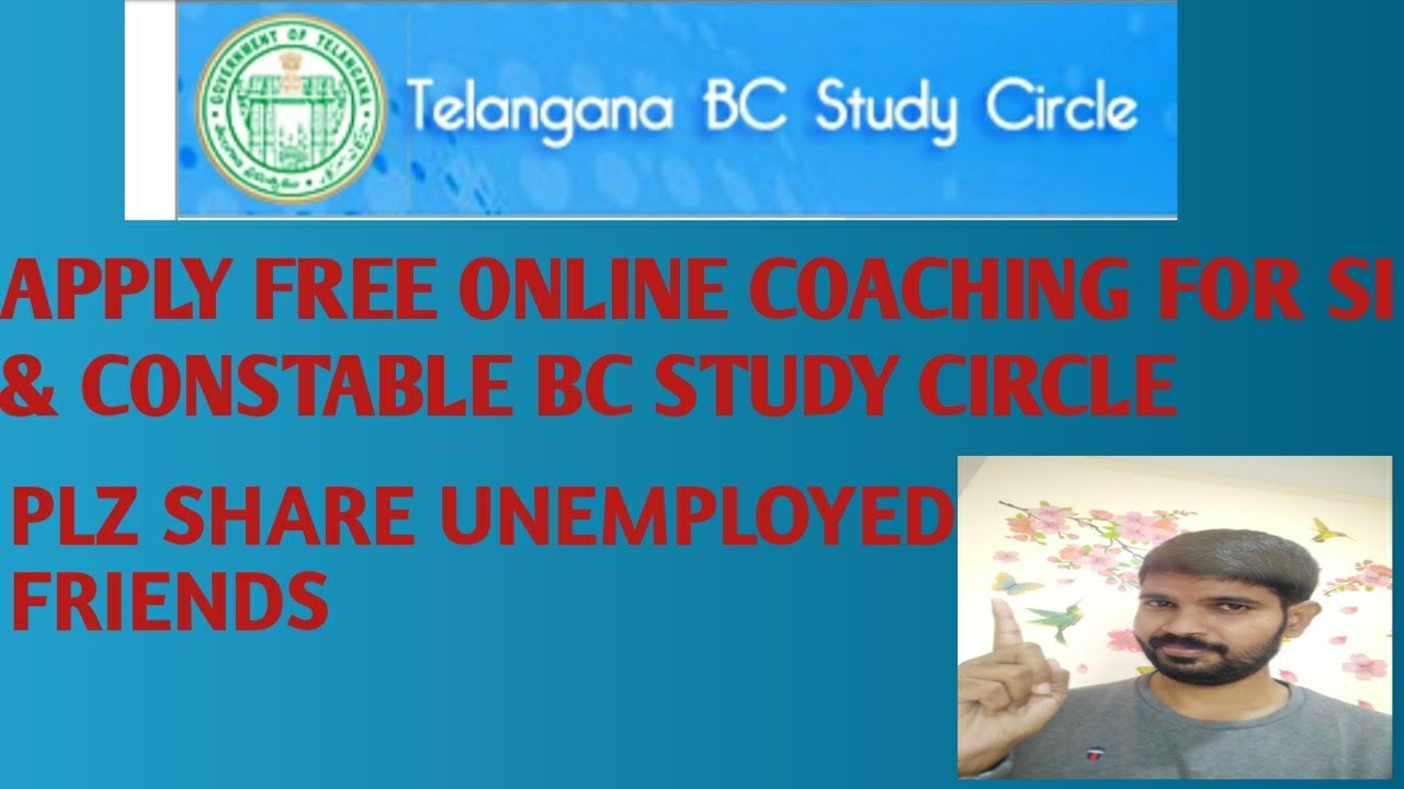 TS FREE ONLINE COACHING FOR SI & CONSTABLE BC STUDY CIRCLE APPLY - YouTube