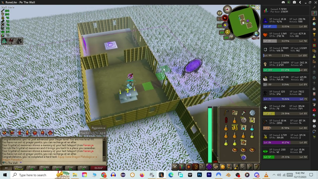 OSRS Leagues Dharok's at Iron Dragons