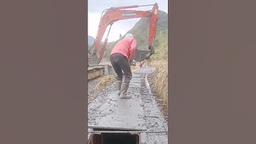 construction work process for irrigation using excavators #shorts