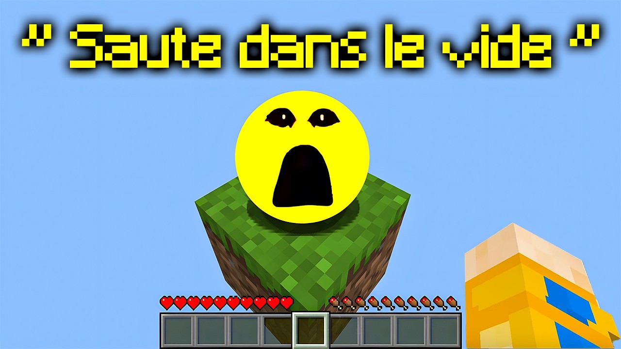 J'ai Survécu sur 1 BLOC VERITY sur Minecraft