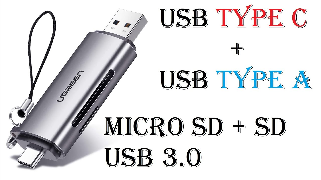 Micro SD Card Reader USB 3.0 Type C And Type A UGREEN UNBOXING AND