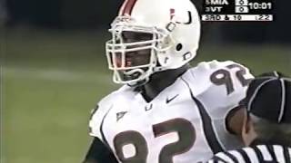 2005 Miami,Fl vs Virginia Tech