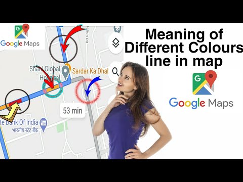 How Google maps work | meaning of different Colours line in maps | Google map live location tracking