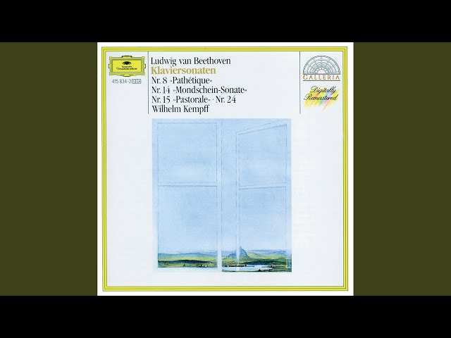 Beethoven - Sonate pour piano n°15 "Pastorale": 2e mvt : Wilhelm Kempff
