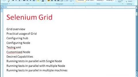 Selenium Grid Introduction