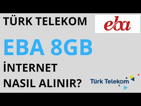 TÜRK TELEKOM EBA TV 8GB BEDAVA İNTERNET NASIL ALINIR?