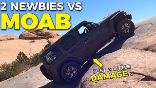 WE ALMOST ROLLED OVER! Moab Fins & Things Trail in a Stock Jeep