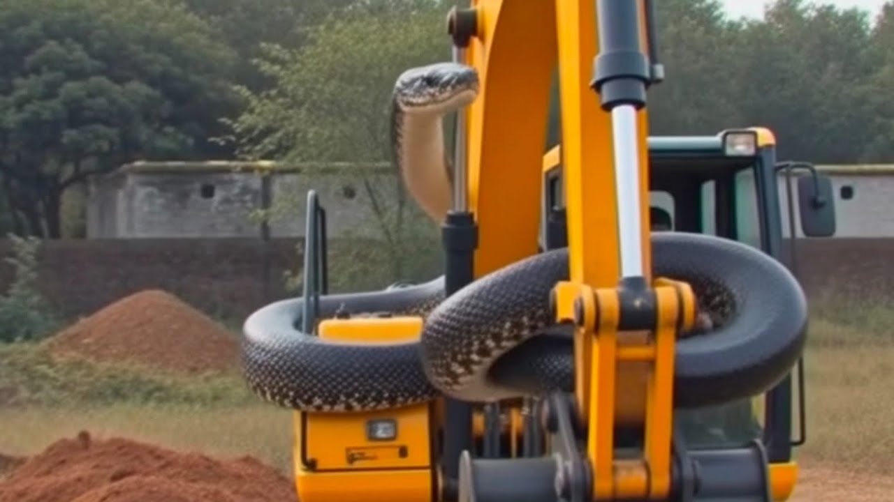 JCB Par Liptā Hua Khofnaak Azdaha 😱 | Snake vs Machine | Viral Video ...