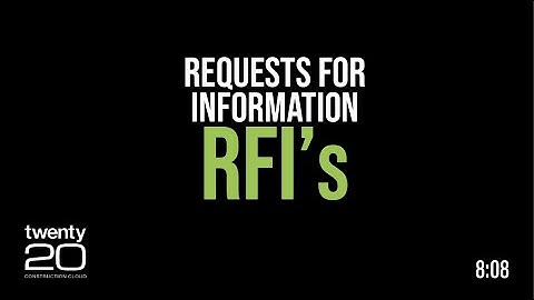 Requests For Information: RFI