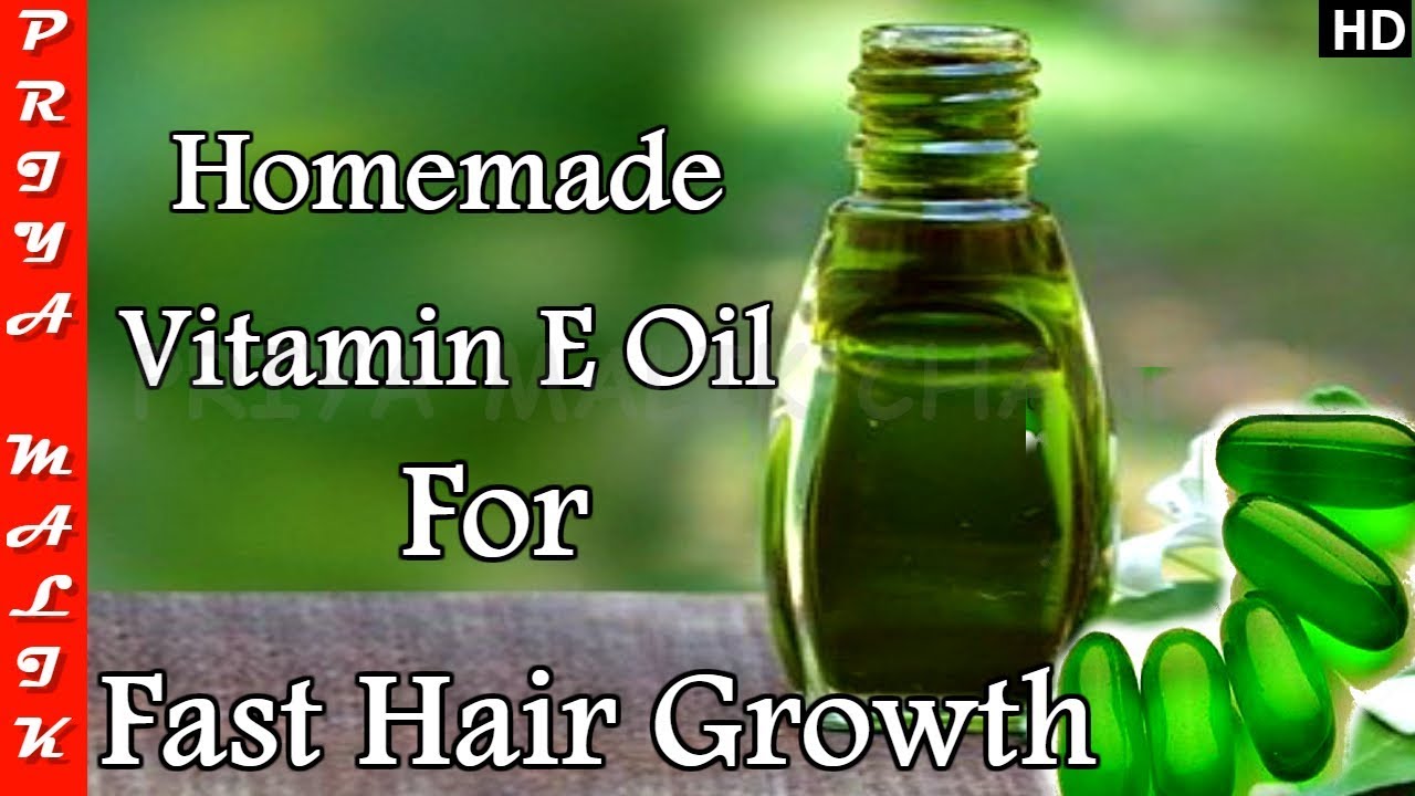 Use Homemade Vitamin E Oil for Super Fast Hair Growth - Get Long, Thick ...