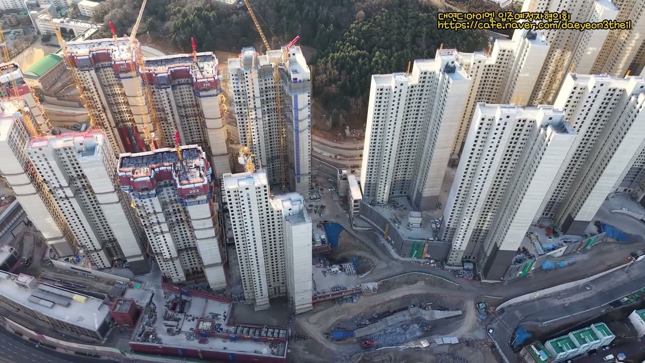 대연디아이엘 공사 현장 드론 영상 2026년 01월 25일