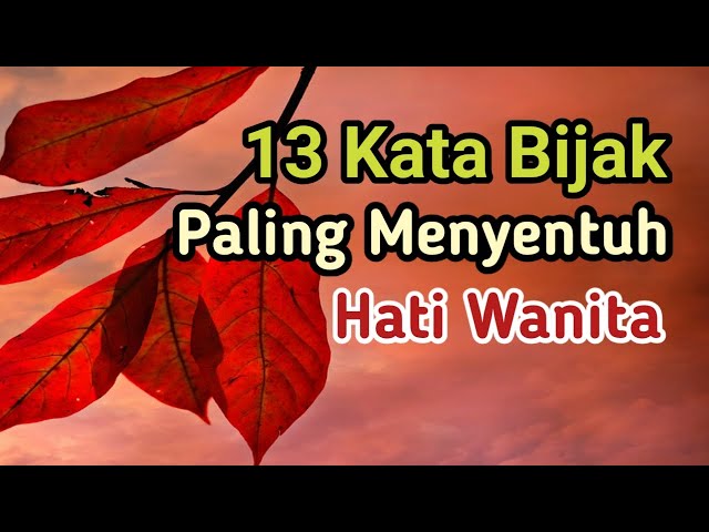 13 Kata Bijak Paling Menyentuh Hati Wanita class=