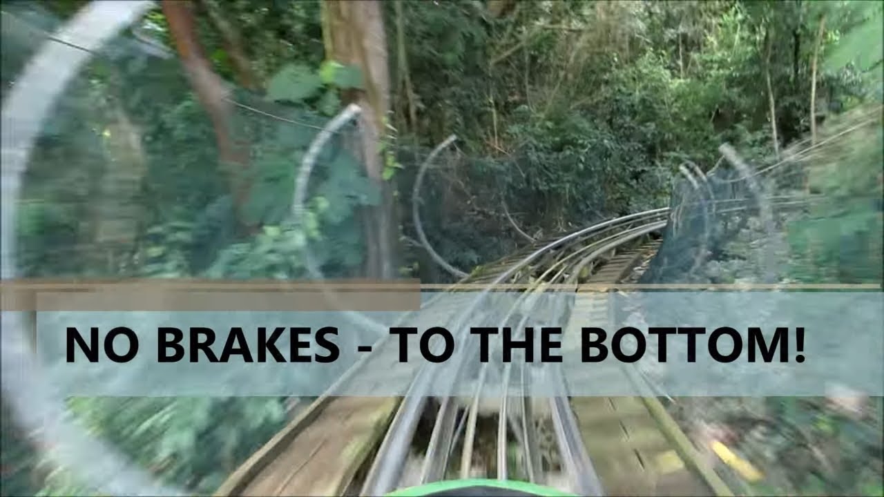 Mystic Mountain Bobsled RollerCoaster (No Brakes) In Jamaica Jason Asselin YouTube