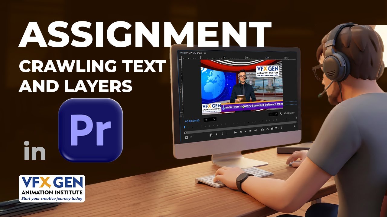 Crawling Text in Premiere Pro | Scrolling Text Animation Using Text Tool 
