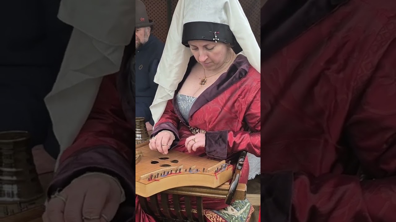 Music relaxing medieval lady