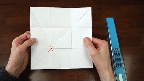Origami Divisions Tutorial - How To Divide A Square Into Thirds