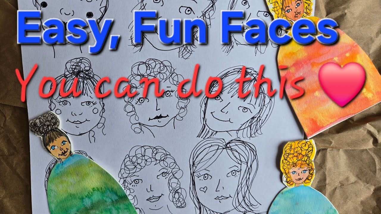 🛑Stop Avoiding Drawing Faces. Easy, Beginner Friendly Simple Faces ...