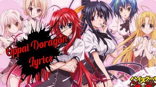 Oppai Doragon Ost High School Dxd  (Lyrics)