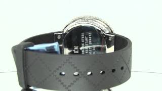 Mens King Master Joe Rodeo Jojo Lab Diamond Digital 2 Timezone Black Band Watch