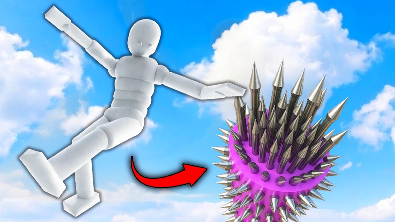 Euphoria Ragdoll Physics Test: The Best NPC Falls! Experiment #1