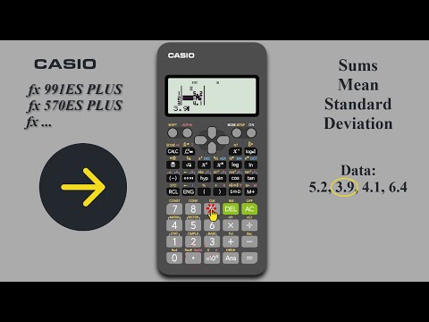 Casio Calculator Stats Mode Explained: Sums, Mean & Standard Deviation (1-VAR) fx ES PLUS