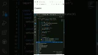 counter in react js #react #reactjsdevelopment #counter